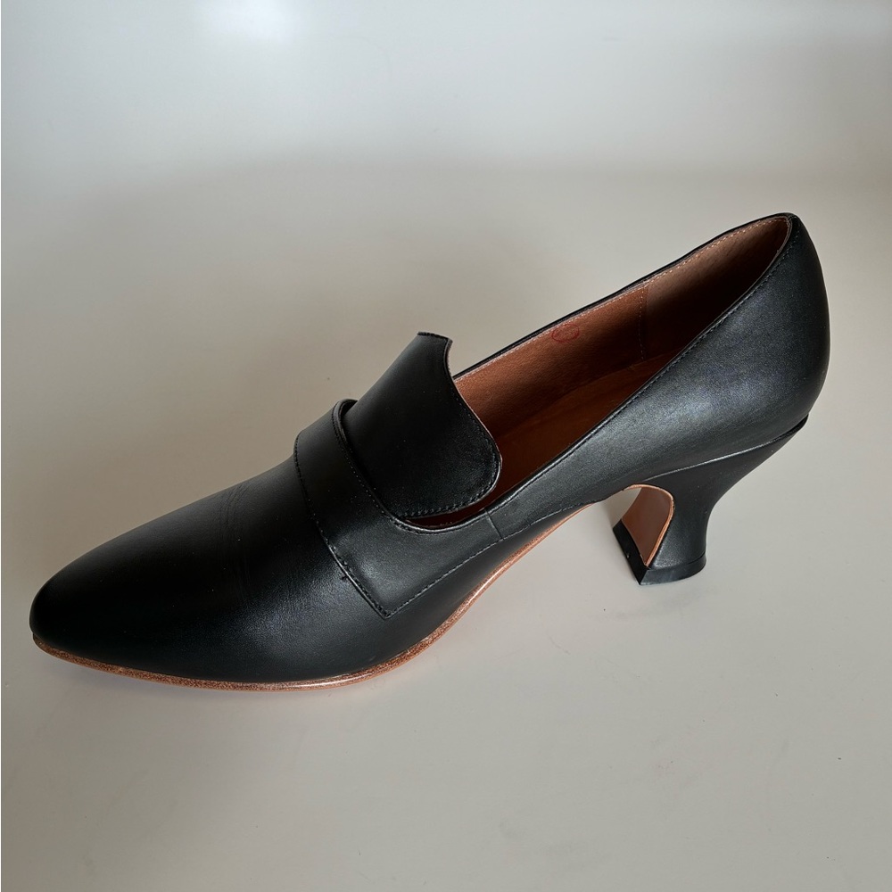 RARE, NEW American Duchess Moliere Edwardian Pumps, Black Leather, Women’s 9.5 - Picture 15 of 16